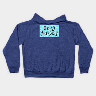 Be Yourself! (Retro Style 1) Kids Hoodie